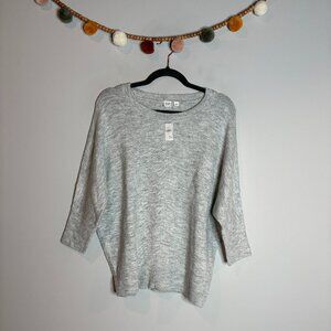 NWT Gap grey dolman sweater